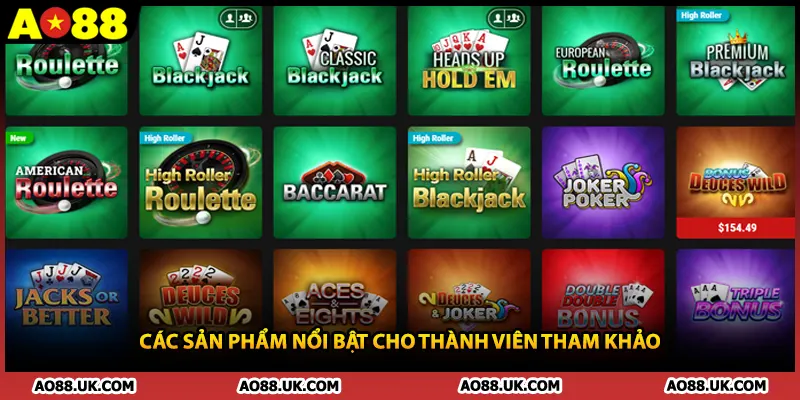 Các sản phẩm nổi bật cho thành viên tham khảo