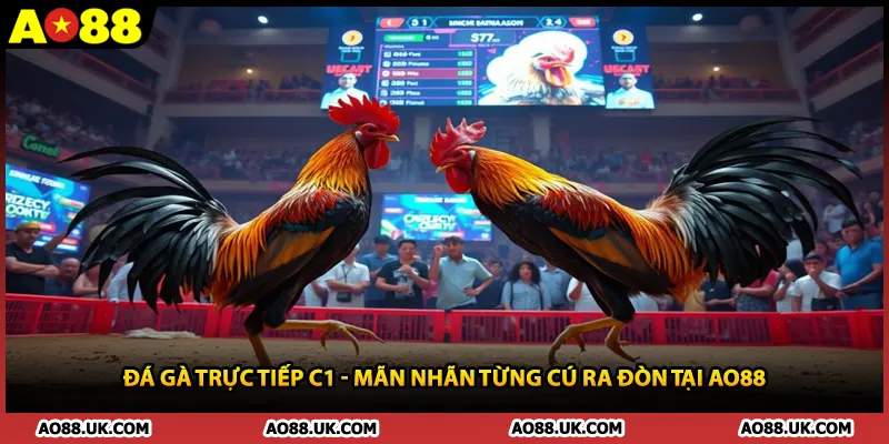 Đá Gà Trực Tiếp C1 - Mãn Nhãn Từng Cú Ra Đòn Tại AO88