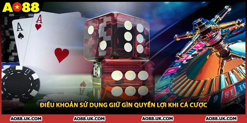 Điều khoản sử dụng giữ gìn quyền lợi khi cá cược