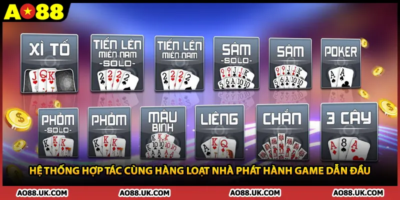 Hệ thống hợp tác cùng hàng loạt nhà phát hành game dẫn đầu