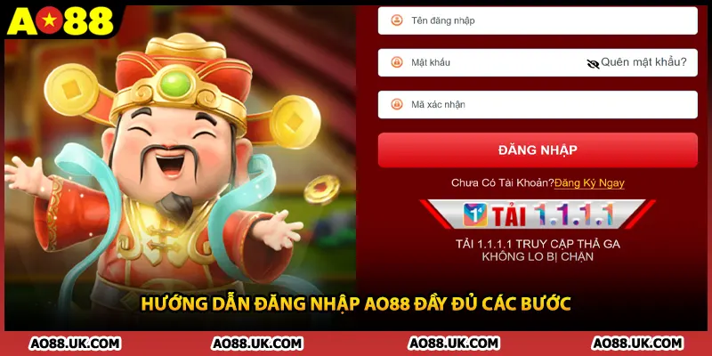Hướng dẫn đăng nhập AO88 đầy đủ các bước