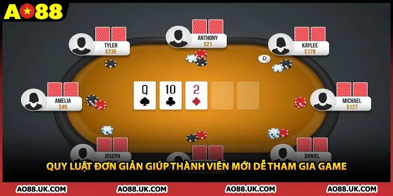 Quy luật đơn giản giúp thành viên mới dễ tham gia game